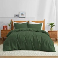 Luxurious 100% Premium Flax Linen Duvet Cover and Pillow Sham Set