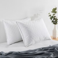 Quilted Goose Feather Pillow