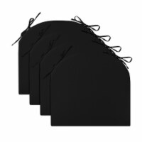 Solid Indoor Outdoor Patio Seat Cushion Set of 4