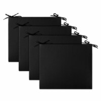 Solid Outdoor Patio Seat Cushion Set of 4