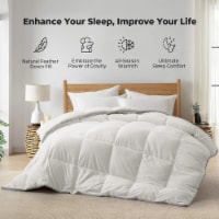 All-Season Warmth White Goose Feather Down Comforter Duvet