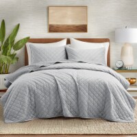 Premium Ultra Soft Reversible Quilted Coverlet Set