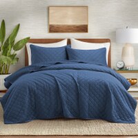 Premium Ultra Soft Reversible Quilted Coverlet Set