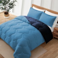 Lightweight Reversible Microfiber Down Alternative Comforter Set