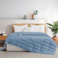 TENCEL Lyocell Lightweight Breathable Cooling Down Blanket Navy King