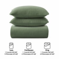 3 Piece Quilt Set, Lightweight Soft Coverlet Modern Style Quilted Pattern Bedspread Set with