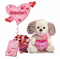 GBDS I Woof You Plush Valentine With chocolates gift set - Pink
