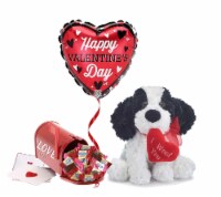 GBDS I Woof You Plush Valentine With chocolates gift set - Black