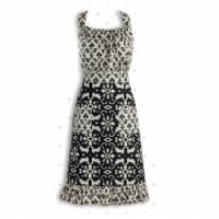 Design Imports 26989 Black & White Mixed Print Apron