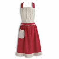 Design Imports 26991 Red Polka Dot Apron