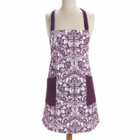 Design Imports Eggplant Damask Apron