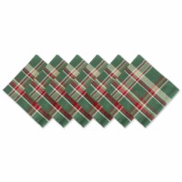 DII Dark Green Plaid Napkin (Set of 6)