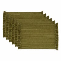 DII Variegated Olive Green Fringe Placemat (Set of 6)