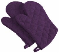 Design Imports CAMZ33281 Eggplant Terry Oven Mitt - Set of 2
