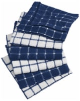 Design Imports CAMZ33325 Nautical Blue Combo Windowpane Dishcloth - Set of 6
