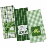 Design Imports CAMZ33678 St. Pattys Day Embroidered Dish Towel - Set of 3