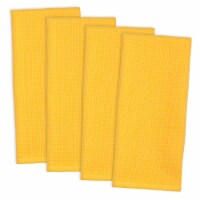 Design Imports CAMZ34036 Harvest Moon Solid Waffle Dishtowel Set - Set of 4
