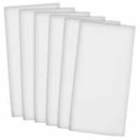 Design Imports CAMZ34463 White Flat Woven Dishtowels - Set of 6