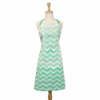 Design Imports Aqua Chevron Chef Apron