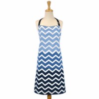 Design Imports Nautical Blue Chevron Chef Apron
