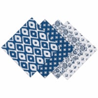 Dii Assorted Indigo Prints Napkin (Set Of 4)