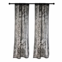 Design Imports CAMZ35701 38 x 84 in. DII Happy Halloween Lace Spider Web Window or Door Panel