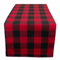 Design Imports CAMZ36218 14 x 108 in. Red Buffalo Check Table Runner