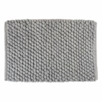 Design Imports Solid Gray Microfiber Bath Mat 17X24 inch Perspective: Main