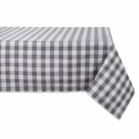 Design Imports CAMZ36883 52 x 52 in. Checkers Tablecloth - Gray & White