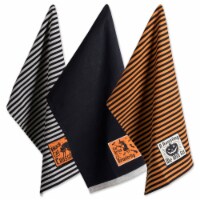 Design Imports Assorted Happy Haunting Halloween Embellished Dish Towel Set - Set o