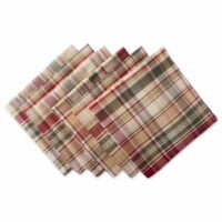 Design Imports CAMZ37781 Give Thanks Plaid Napkin Set - Set of 6
