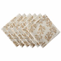 DII Metallic Holly Leaves Napkin (Set of 6)