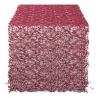 DII Red Sequin Mesh Table Runner Roll 16in X 10ft