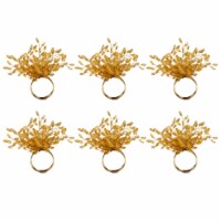 DII Gold Beaded Burst Napkin Ring (Set of 6)