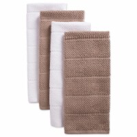 Design Imports CAMZ38313 Assorted Stone Basic Chef Terry Dishtowel Set - Set of 4