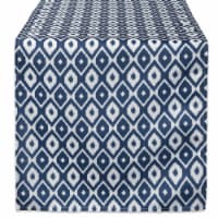 DII Blue Ikat Outdoor Table Runner