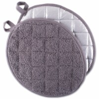 DII Gray Oval Potholder (Set of 2)
