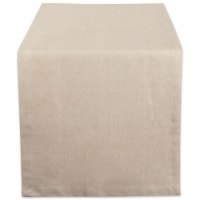 DII Natural Solid Chambray Table Runner