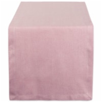 Design Imports CAMZ38727 14 x 72 in. Rose Solid Chambray Table Runner