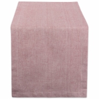 Design Imports CAMZ38730 14 x 108 in. Solid Chambray Table Runner - Barn Red
