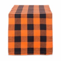 Design Imports CAMZ38742 14 x 108 in. Orange Buffalo Check Table Runner