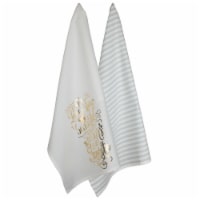 Design Imports CAMZ38747 Love Story Printed Dishtowel - Set of 2