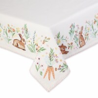 Design Imports Spring Bunny Print Tablecloth Perspective: Main