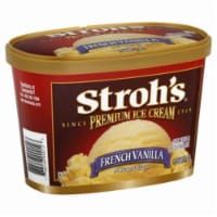 Stroh's French Vanilla Ice Cream Tub Perspective: Main