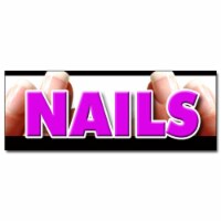 SignMission D-24 Nails 24 in. Nails Decal Sticker