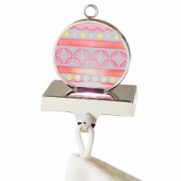 Midwest 6.5 Coral Red and Yellow LED Lighted Flashing Ornament Christmas Stocking Holder Perspective: Main