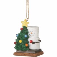 Ganz Smores With Tree Snowman Plastic Holiday Christmas Ornament