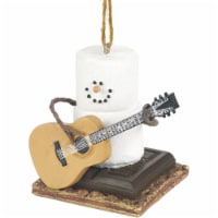 Ganz Smores Guitar Snowman Plastic Holiday Christmas Ornament