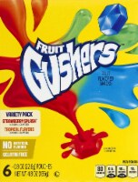 Betty Crocker Fruit Gushers Variety Pack Fruit Flavored Snacks - 6ct (Pack of 24)