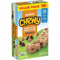 Quaker Chewy Peanut Butter Choc Chip - 15.2oz/18ct (Pack of 11)